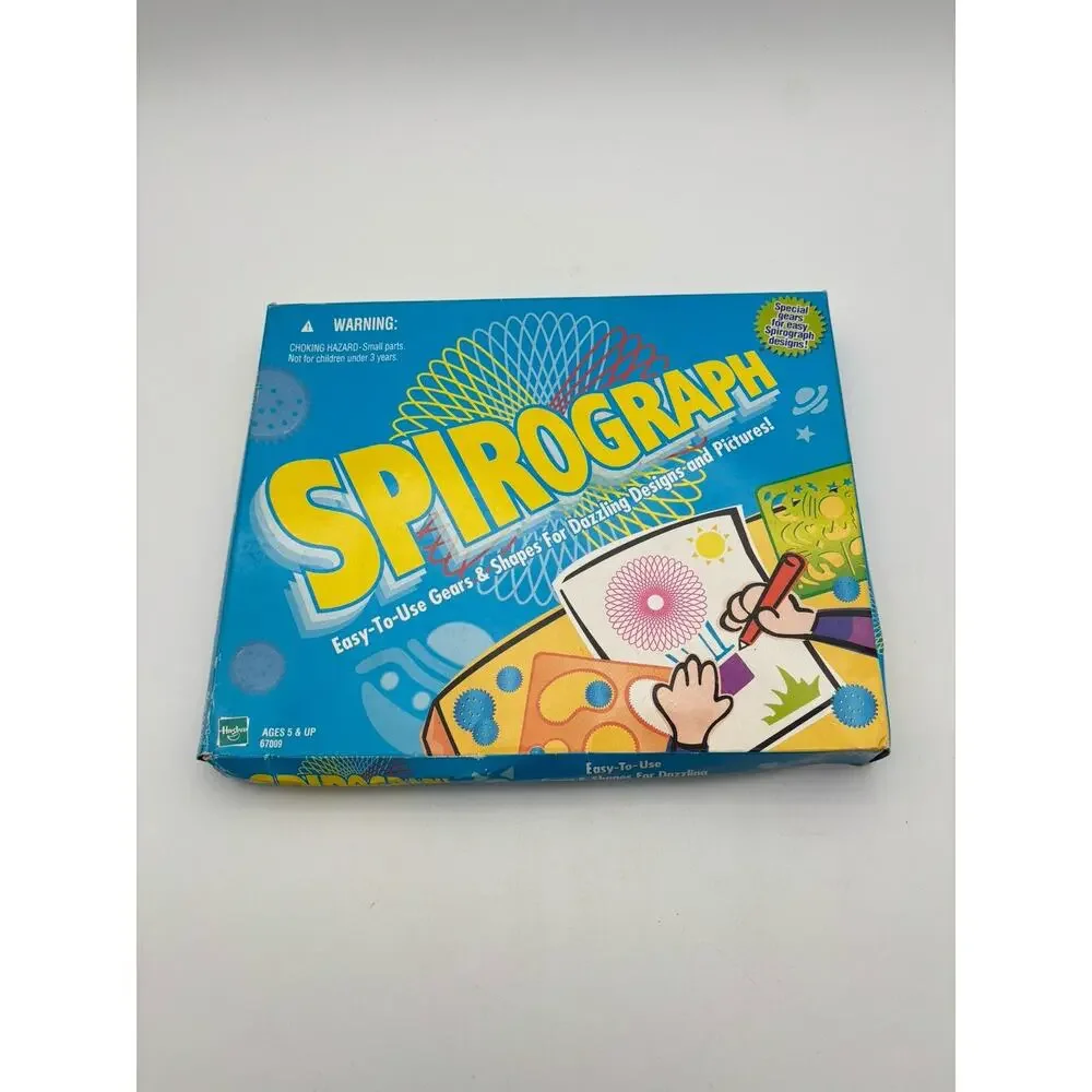 Spirograph Drawing Set by Hasbro Classic Gear Art Kit (Model #67009) New In Box